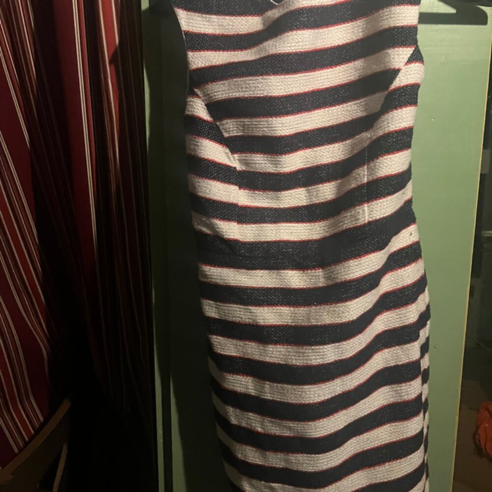Banana Republic tweed striped mini dress